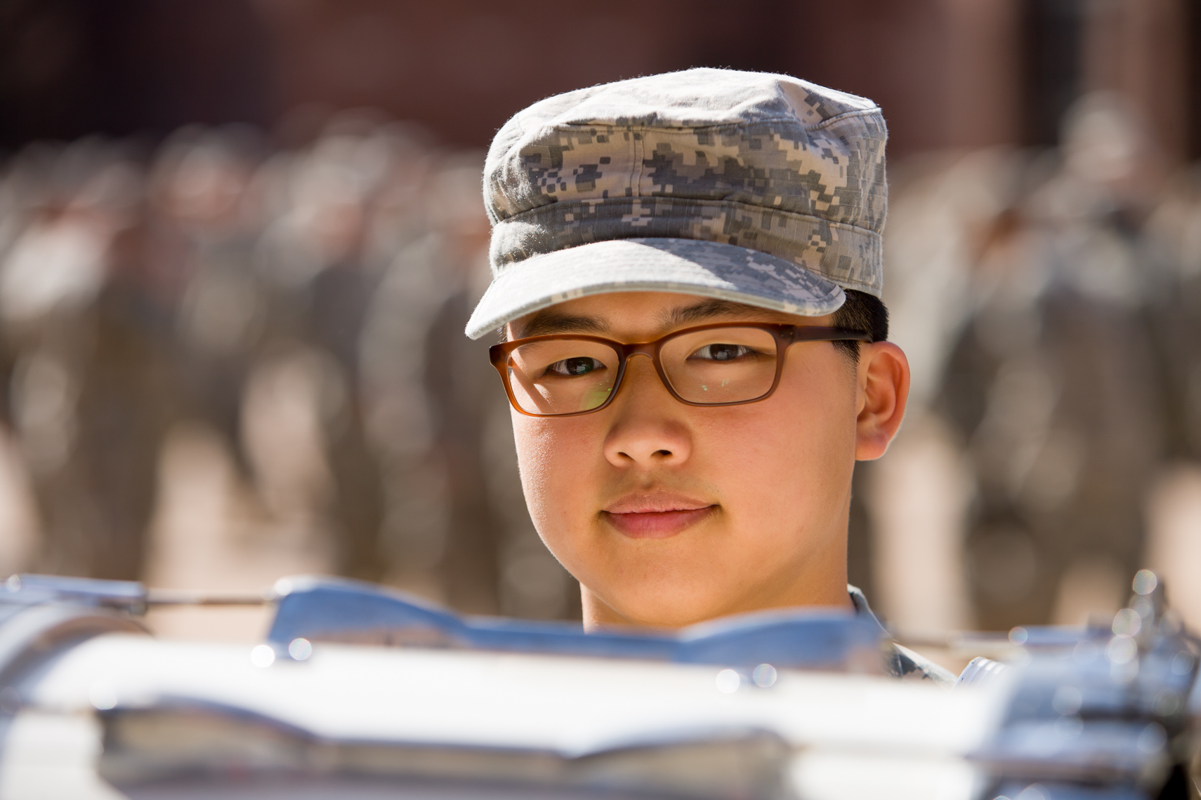 Environmental Portrait of Military Student