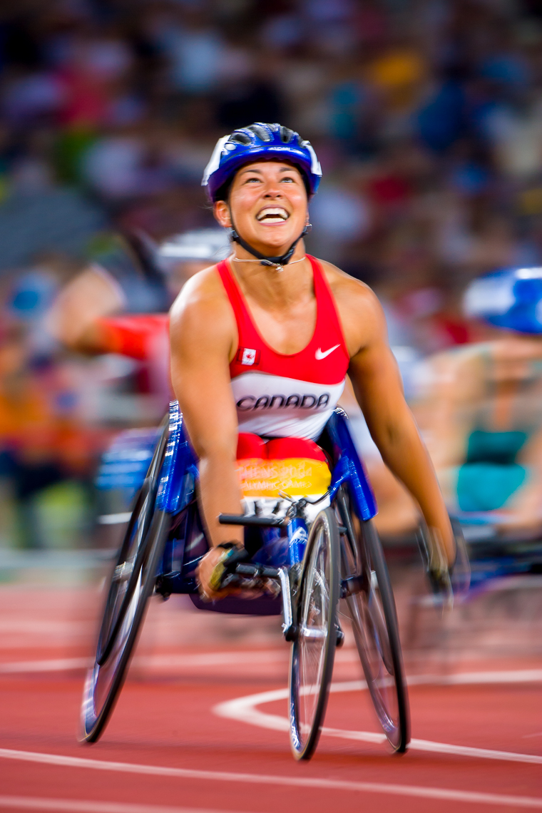 Winning Emotions Wheelchair Racing Photo